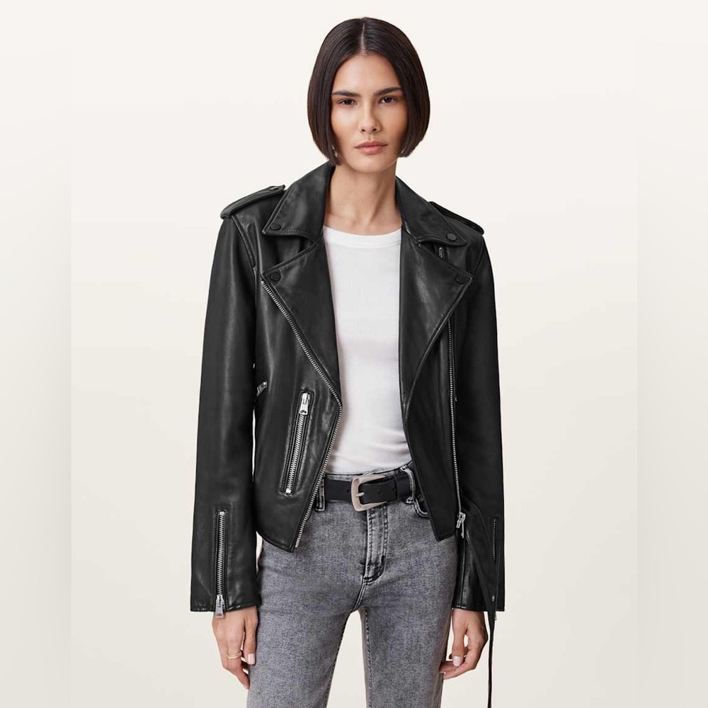ALL SAINTS BALFERN LEATHER BIKER JACKET